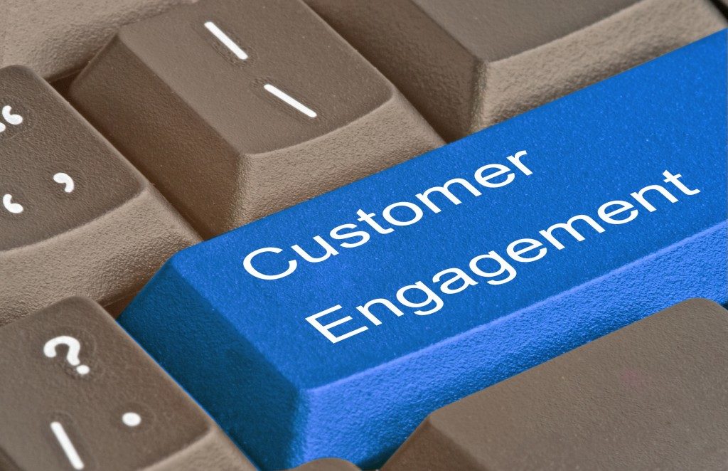 Online customer engagement concept